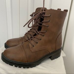 Brown Combat Boots